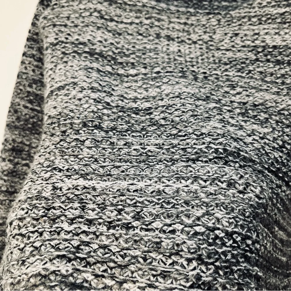 Vero Moda Cowl Neck Split Hem Tunic Black White Gray Knit Cowl Neck Sweater - Picture 6 of 10